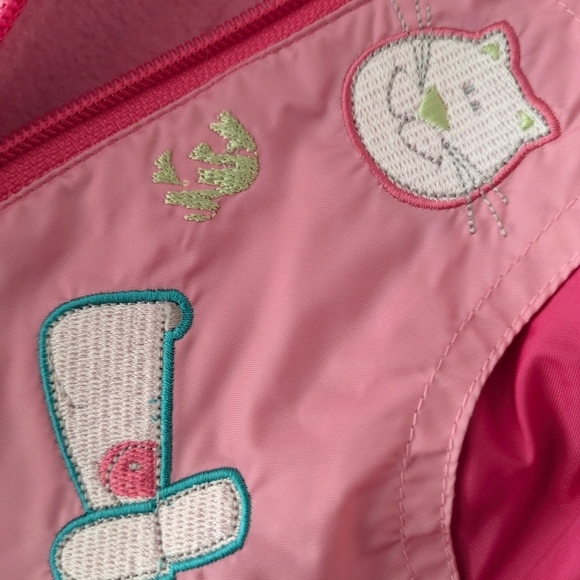 Vintage SEARS Baby Pink Lined Windbreaker Suit - Picture 3 of 6